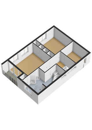 Plattegrond - Prins Willem-Alexanderstraat 1, 6911 AL Pannerden - Eerste verdieping - 3D.png